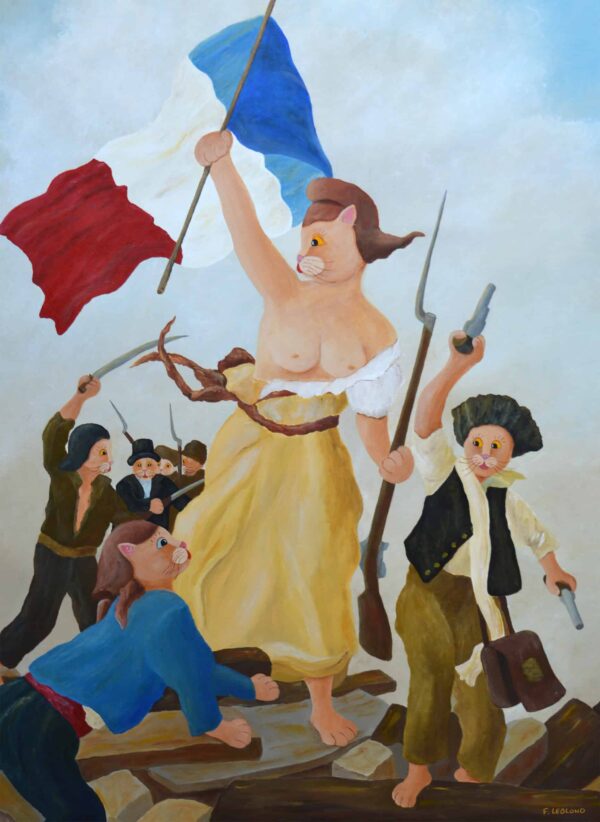 Tableaux Grands Maîtres- D'après la Liberté guidanr le peuple d'Eugène Delacroix