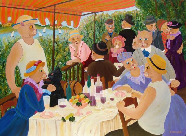 Tableaux Grands Maîtres-D'après le déjeuner des canotiers d'Auguste Renoir